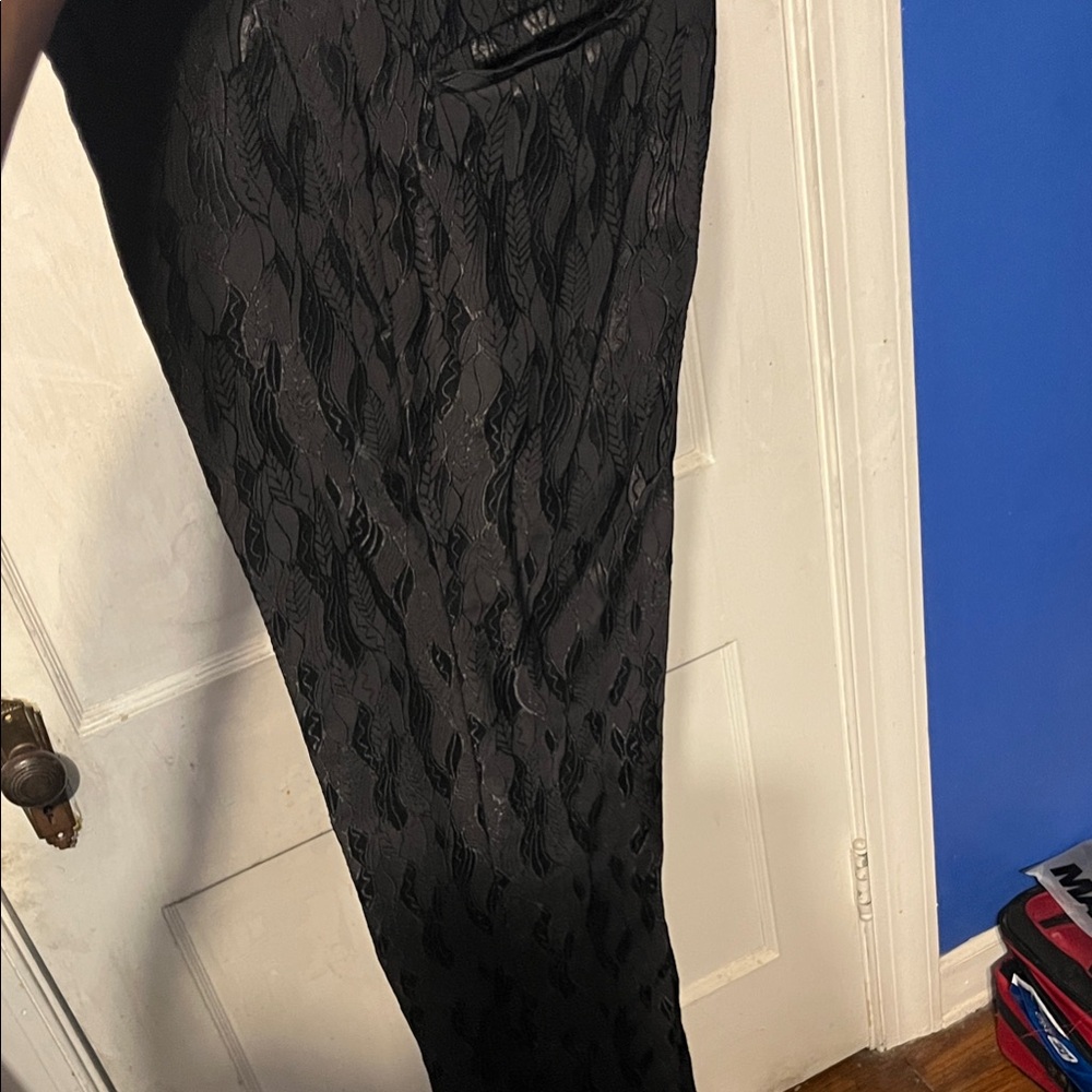 TOPMAN - Black Textured Glossed Men’s Pants